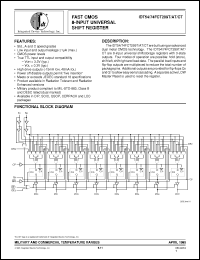Click here to download IDT74FCT299TP Datasheet