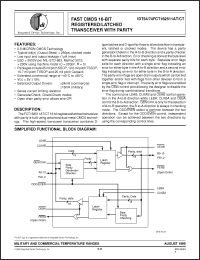 Click here to download IDT54FCT162511ATPAB Datasheet