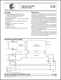 Click here to download IDT7164L70D Datasheet