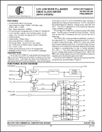 Click here to download IDT54FCT388915T100PYB Datasheet