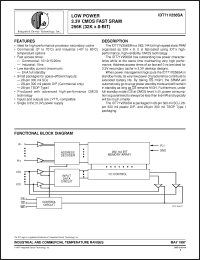 Click here to download IDT71V256SA12TP Datasheet
