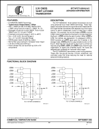 Click here to download IDT74FCT163543 Datasheet