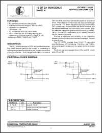 Click here to download IDT74FST16163233PV Datasheet