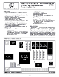 Click here to download IDT77911 Datasheet