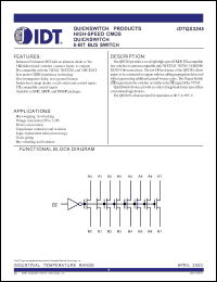 Click here to download IDTQS3245SO Datasheet