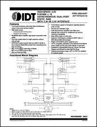 Click here to download IDT70T631S012BF Datasheet