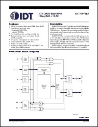 Click here to download IDT71V016SA20Y8 Datasheet