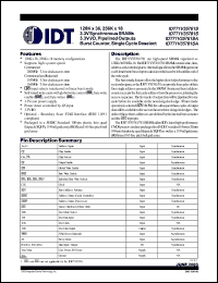 Click here to download IDT71V35781YS183PF Datasheet