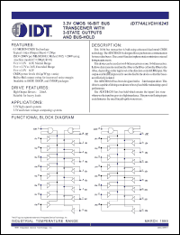 Click here to download IDT74ALVCH16245PV Datasheet