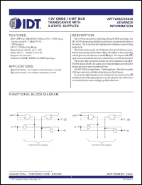 Click here to download IDT74AUC16245BVI Datasheet