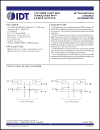 Click here to download IDT74AUCR16245BVI Datasheet