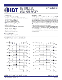 Click here to download IDT74AUCR16245APV Datasheet