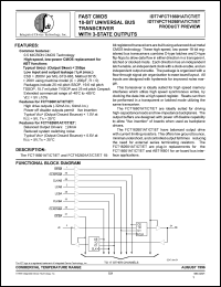 Click here to download IDT54FCT16601CT Datasheet