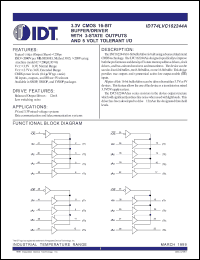 Click here to download IDT74LVC162244APA Datasheet