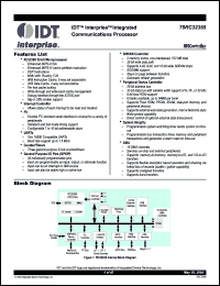 Click here to download IDT79RC32T355-133DH Datasheet