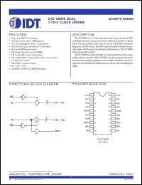 Click here to download IDT49FCT20805PYI Datasheet