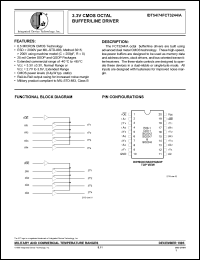 Click here to download IDT74FCT244AQ Datasheet