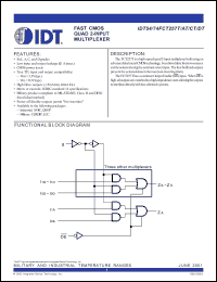 Click here to download IDT74FCT257TDSO Datasheet