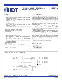 Click here to download IDT5T940 Datasheet