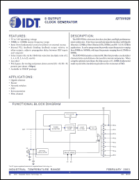 Click here to download IDT5V928 Datasheet