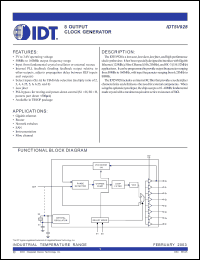 Click here to download IDT5V928PG Datasheet