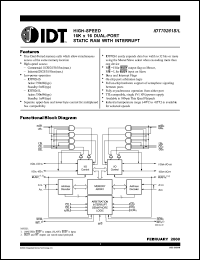 Click here to download IDT70261S15PFI Datasheet