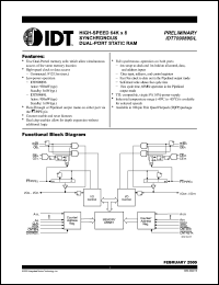 Click here to download IDT709089S9PF Datasheet