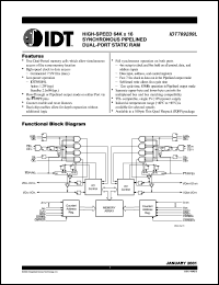 Click here to download IDT709289L12PF Datasheet