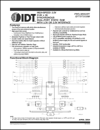 Click here to download IDT70T3539MS166BCI Datasheet