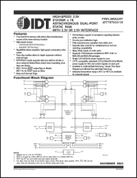 Click here to download IDT70T633 Datasheet