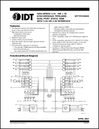 Click here to download IDT70V3569 Datasheet