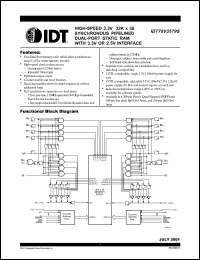 Click here to download IDT70V3579S5DRI Datasheet