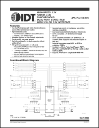 Click here to download IDT70V3589S133DR Datasheet
