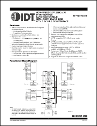 Click here to download IDT70V7519S133BCI Datasheet