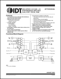 Click here to download IDT70V9349L7PF Datasheet