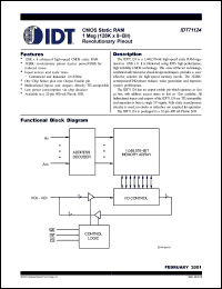 Click here to download IDT71124S15Y Datasheet