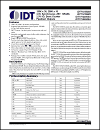Click here to download IDT71V2558S200PF Datasheet