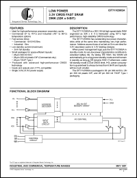 Click here to download IDT71V256 Datasheet