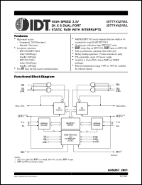 Click here to download IDT71V321L25PFI Datasheet