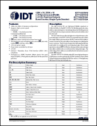Click here to download IDT71V35781YSA200PF Datasheet