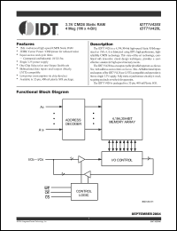 Click here to download IDT71V428 Datasheet