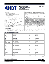 Click here to download IDT71V432S6PF Datasheet