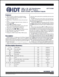Click here to download IDT71V546S117PFI Datasheet