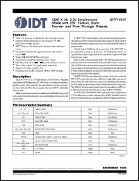 Click here to download IDT71V547 Datasheet
