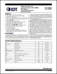 Click here to download IDT71V65803 Datasheet