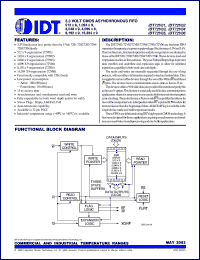 Click here to download IDT72V01L15 Datasheet
