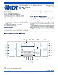 Click here to download IDT72V8980DB Datasheet