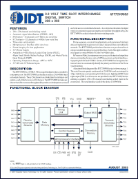 Click here to download IDT72V8985PV Datasheet