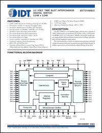 Click here to download IDT72V90823BC Datasheet