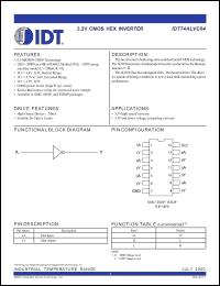Click here to download IDT74ALVC04 Datasheet